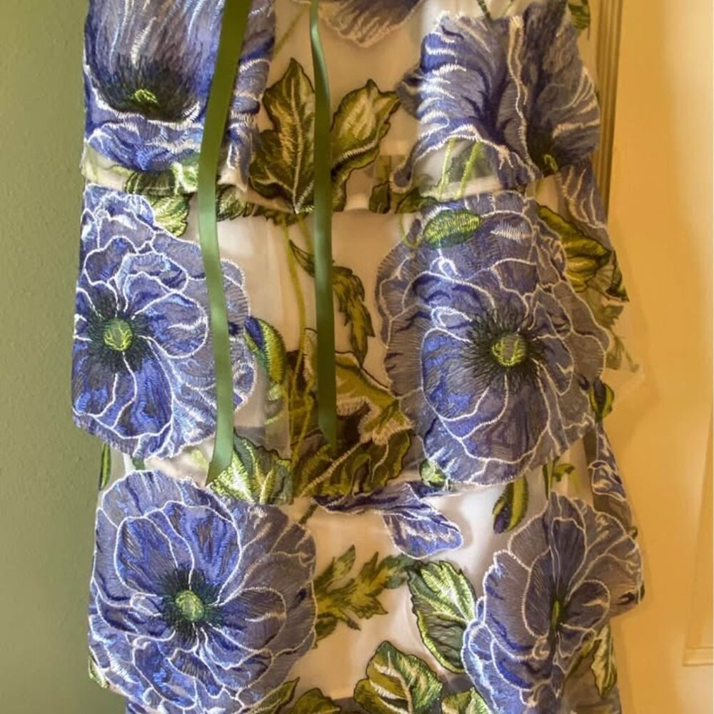 Marchesa Notte Midi Dress - Picture 3 of 5